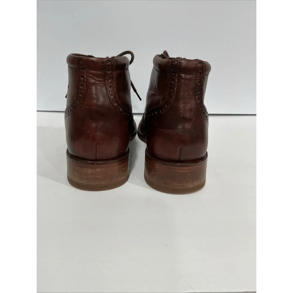 Cole Haan Liam Chukka II Men's 9.5, Wingtip Leather Ankle Boots Brogue Lace